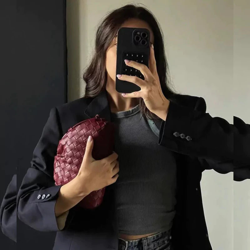 Bolsa Clutch de Mão; Pequena; Elegante; Pouch