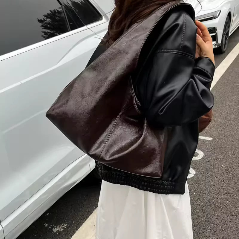 Bolsa hobo grande de ombro para uso casual e elegante, dia a dia, ideal para o trabalho
