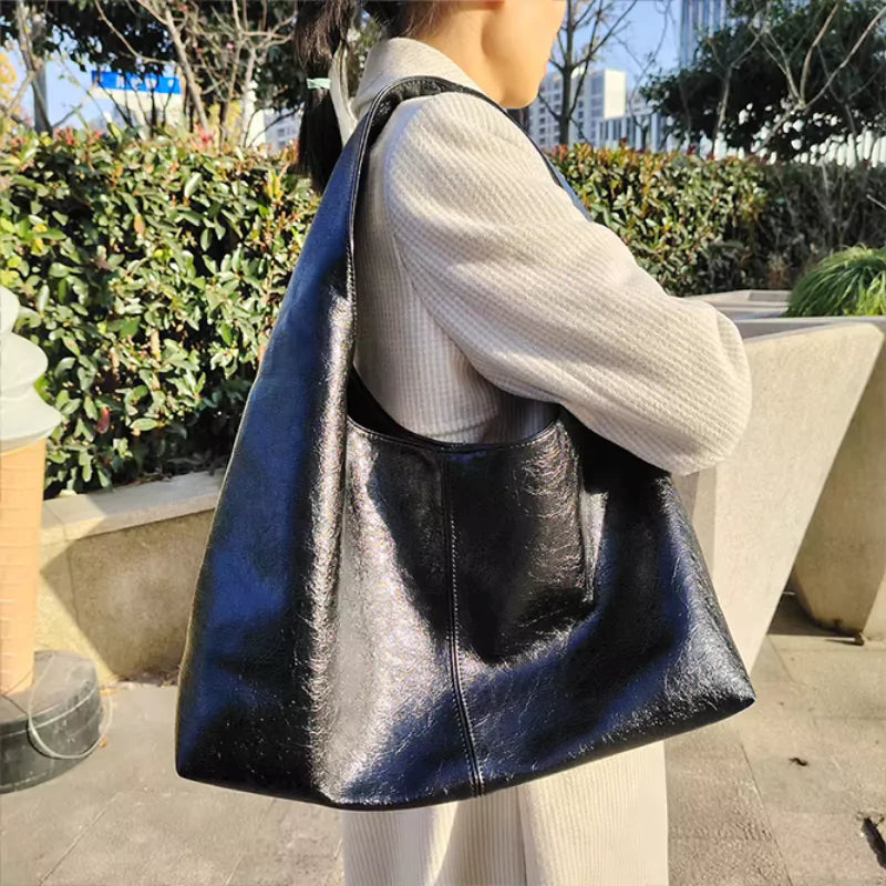 Bolsa hobo grande de ombro para uso casual e elegante, dia a dia, ideal para o trabalho