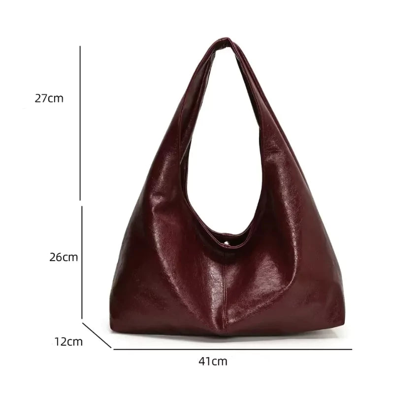 Bolsa hobo grande de ombro para uso casual e elegante, dia a dia, ideal para o trabalho